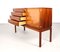 Rosewood and Brass Sideboard with Bar Section, 1960s 4