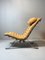 Vintage Scandinavian Beige Leather & Steel ARI Lounge Chair by Arne Norell for Arne Norell AB 5