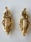 Italian Baroque Style Gilded Wood Sconces, 1940s, Set of 2 1