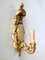 Italian Baroque Style Gilded Wood Sconces, 1940s, Set of 2 3