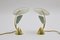 Italian Green Table Lamps, 1950s, Set of 2 8