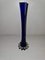 Blue Twisted Glass Vase, 1960s 1