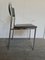 Beistellstühle aus Verchromtem Stahl & Schwarzem Kunstleder, 6er Set, 1950er 5