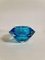 Blaue Mid-Century Kristallglas Schale, 1960er 3