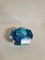 Mid-Century Blue Crystal Glass Bowl, 1960s, Image 2