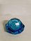 Mid-Century Blue Crystal Glass Bowl, 1960s, Image 8