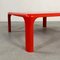 Red Demetrio Coffee Table by Vico Magistretti for Artemide, 1960s 4