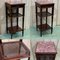 Vintage Mahogany and Marble Top Nightstand 9