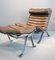 Vintage Scandinavian Brown Leather & Steel ARI Lounge Chair by Arne Norell for Arne Norell AB 7