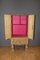 Mueble neoclásico de cuero coloreado y roble, años 40, Imagen 8