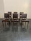 Art Deco Elm, Maple & Leatherette Dining Chairs, 1940s, Set of 6, Image 3