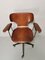 Wooden Swivel Chair in Teak and Plywood by Carlo Ratti for Legni Curvati, 1950s 6
