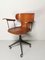 Wooden Swivel Chair in Teak and Plywood by Carlo Ratti for Legni Curvati, 1950s 1
