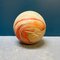 Italian Hand-Painted Solid Wood Decorative Sphere with Abstract Decoration, 1970s 3