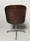 Rosewood and Leather Swivel Chair by Ico Luisa Parisi for MIM, 1950s, Image 5