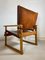 Fauteuil Safari Mid-Century en Chêne et Cuir Marron Foncé par Poul Hundevad pour Vamdrup, Danemark 12