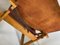 Dänischer Mid-Century Safari Armlehnstuhl aus Eichenholz & Braunem Leder von Poul Hundevad für Vamdrup 10