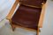 Mid-Century Danish Oak & Dark Brown Leather Safari Armchair by Poul Hundevad for Vamdrup 9