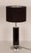 Vintage Tischlampe aus Chrom & schwarz emailliertem Metall von Goffredo Reggiani, 1970er 1