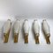 Mid-Century Brass & Opaline Sconces for Stilnovo, 1950s, Set of 5, Image 12