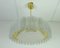 Glass & Brass Chandelier from Doria, 1960s 1