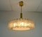 Glass & Brass Chandelier from Doria, 1960s 4