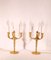 French Gilded Bronze Candelabra Table Lamps from Maison Boler of Paris, 1930s, Set of 2 14