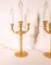 French Gilded Bronze Candelabra Table Lamps from Maison Boler of Paris, 1930s, Set of 2 8