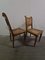 Antique Art Nouveau Walnut Side Chairs, Set of 4 5