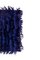 Angora Wool Blue Color Shaggy Rug Runner 8