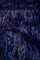 Blaugrauer Angkorine Woll Teppich Läufer 5