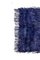 Angora Wool Blue Color Shaggy Rug Runner 7