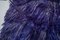 Angora Wool Blue Color Shaggy Rug Runner 10