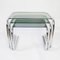 Chrome and Glass Nesting Tables, 1970s 7