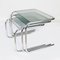 Chrome and Glass Nesting Tables, 1970s 5