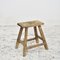 Antique Rustic Elm Stool, Image 1