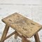 Antique Rustic Elm Stool 4