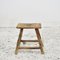 Antique Rustic Elm Stool, Image 3