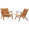 CH25 Easy Chairs by Hans J. Wegner for Carl Hansen, Set of 2 1