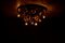 Lampada da parete Sputnik Space Age grande in ottone di Cosack, Immagine 2