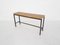 Mid-Century Teak und Metall Beistelltisch, Niederlande, 1960er 1