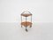 Teak and Metal Foldable Serving Trolley Bar Cart from Ary Fanerprodukter Nybro, Sweden, 1950s, Image 4