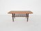 Teak and Rattan Coffee Table Attributed to Louis Van Teeffelen for Webe, 1950s 1