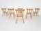 Scandinavian Modern Birchwood Spindle Back Chairs, 1950s, Set of 6 4