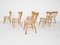 Moderne skandinavische Birkenholz Stühle mit Sprossen, 1950er, 6er Set 5