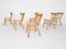 Scandinavian Modern Birchwood Spindle Back Chairs, 1950s, Set of 6 5