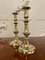 Antique Victorian Brass Candlesticks, 19th Century, Set of 2 2