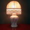 Vintage Pearl Colored Ceramic Table Lamp, 1970s, Image 2