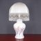 Vintage Pearl Colored Ceramic Table Lamp, 1970s 1