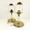 Gold Metal Table Lamps from Sijaj Hrastnik, Set of 2 3